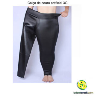 Calça de couro artificial 3G