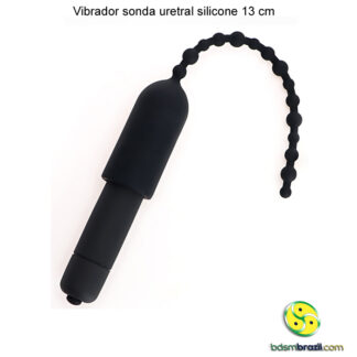 Vibrador sonda uretral silicone 13 cm