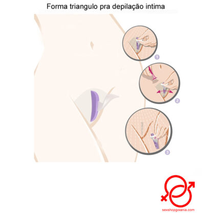 Forma triangulo pra depilação intima