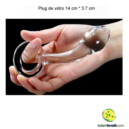 Plug de vidro 14 cm * 3.7 cm