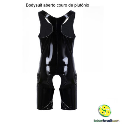 Bodysuit aberto couro de plutônio - Image 2