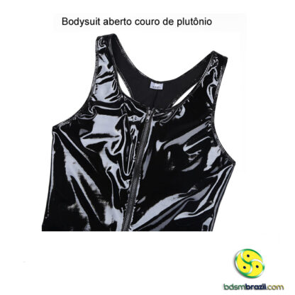 Bodysuit aberto couro de plutônio - Image 4