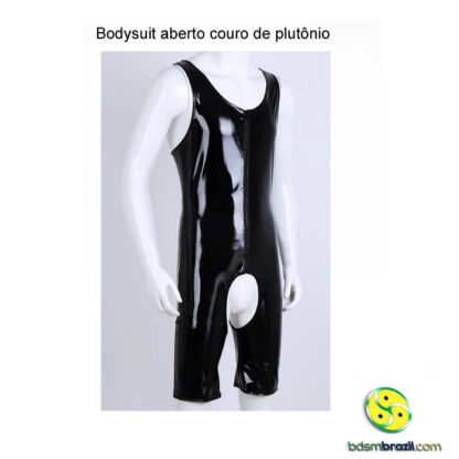 Bodysuit aberto couro de plutônio - Image 7