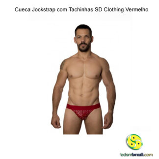 Cueca Jockstrap com Tachinhas SD Clothing Vermelho