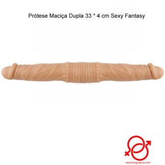 Prótese Maciça Dupla 33 * 4 cm Sexy Fantasy