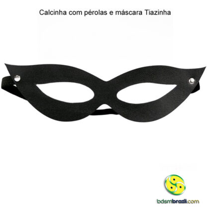 Calcinha com pérolas e máscara Tiazinha