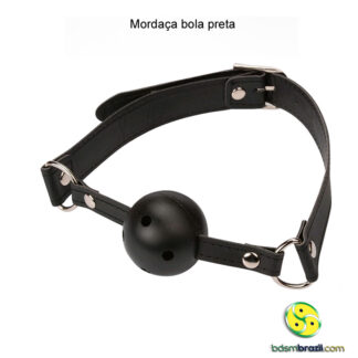 Mordaça bola preto