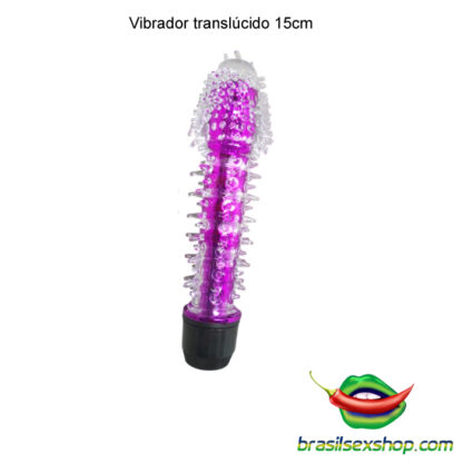 Vibrador translúcido 15cm