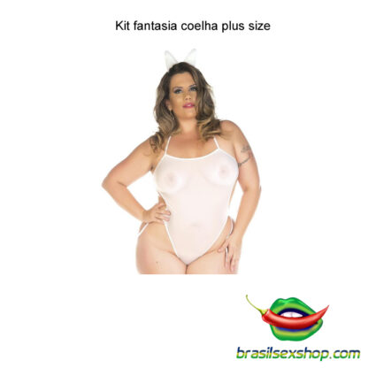 Kit fantasia coelha plus size