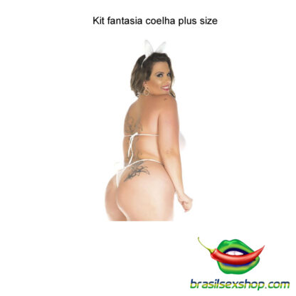 Kit fantasia coelha plus size