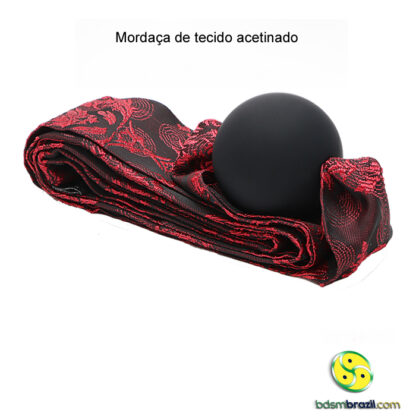 Mordaça de tecido acetinado - Image 2