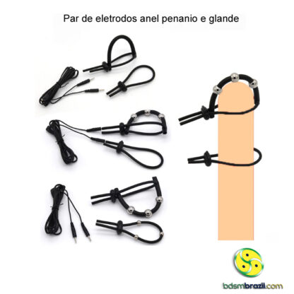 Par de eletrodos anel penanio e glande