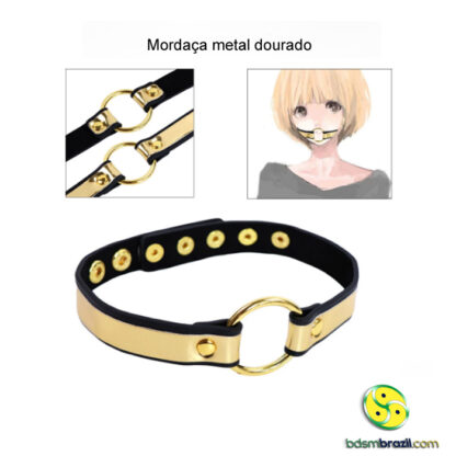 Mordaça metal dourado - Image 2