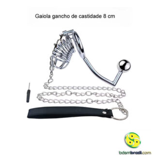 Gaiola gancho de castidade 8 cm