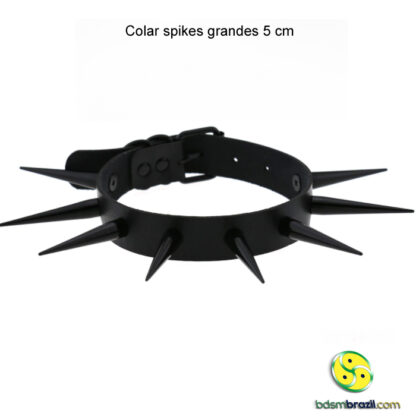 Colar spikes grandes 5 cm - Image 3