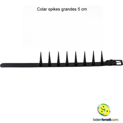 Colar spikes grandes 5 cm - Image 5