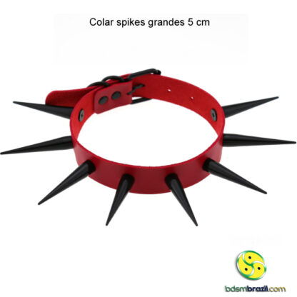 Colar spikes grandes 5 cm - Image 6