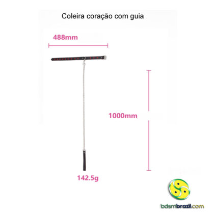 Coleira coração com guia - Image 6