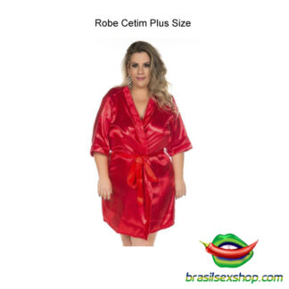 Robe Cetim Plus Size