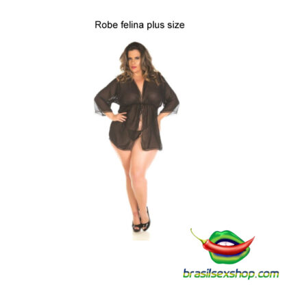 Robe felina plus size