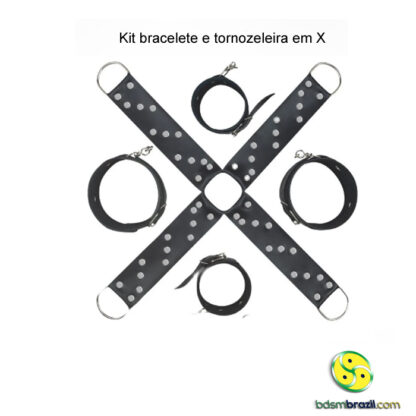 Kit bracelete e tornozeleira em X - Image 2