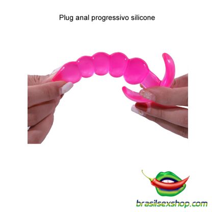 Plug anal progressivo silicone