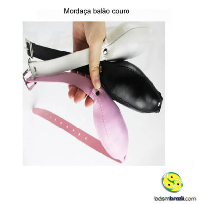 Mordaça balão couro