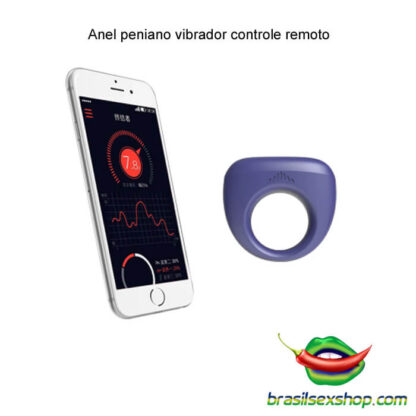 Anel peniano vibrador controle remoto