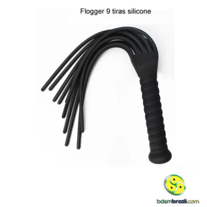 Flogger 9 tiras silicone