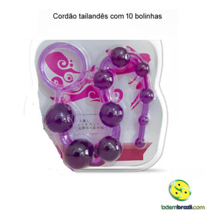 Cordão tailandês com 10 bolinhas