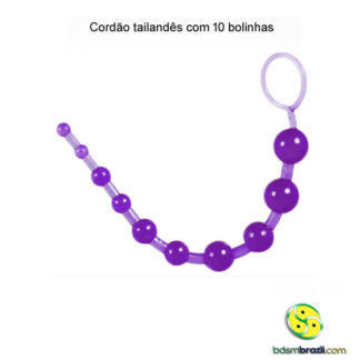 Cordão tailandês com 10 bolinhas