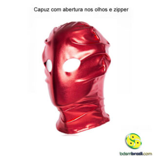 Capuz com abertura nos olhos e zipper