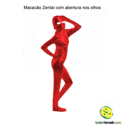 Macacão Zentai com abertura nos olhos