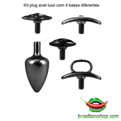 Kit plug anal luxo com 4 bases diferentes - Image 7