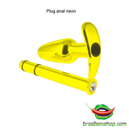 Plug anal neon aplicador de lubrificante - Image 2