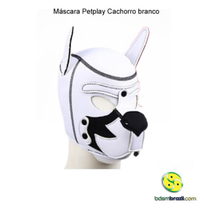 Máscara Petplay Cachorro branco