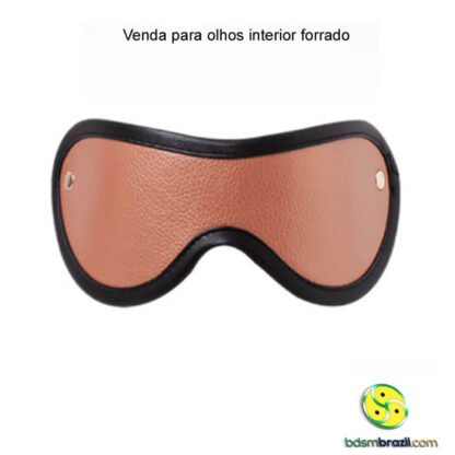 Venda para olhos interior forrado