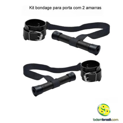 Kit bondage para porta com 2 amarras