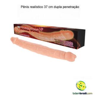 Pênis realístico 37 cm dupla penetração