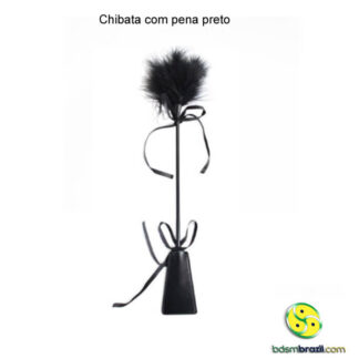 Chibata com pena preto
