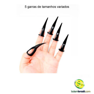 5 garras de tamanhos variados