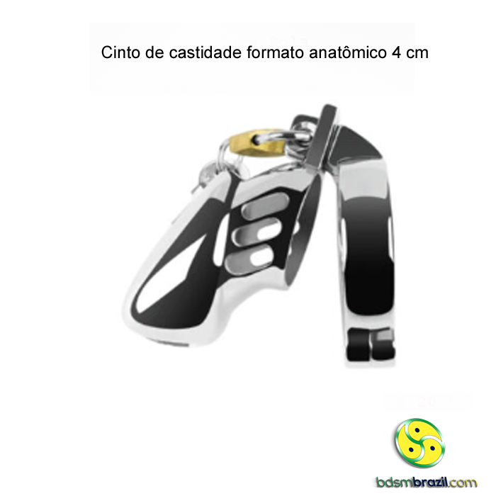 Cinto de castidade formato anatômico 4 cm - Imagem 2