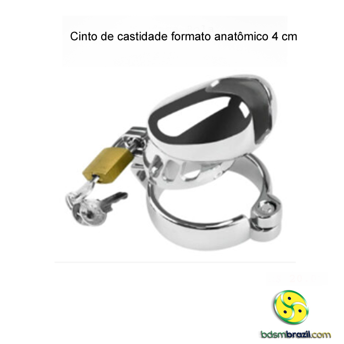 Cinto de castidade formato anatômico 4 cm - Imagem 3
